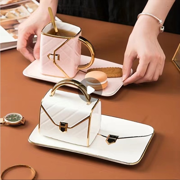 Bag-shaped Mug Ceramic Coffee Cup And Saucer 1 Set
Afternoon Tea Dessert - Picture 7 of 16